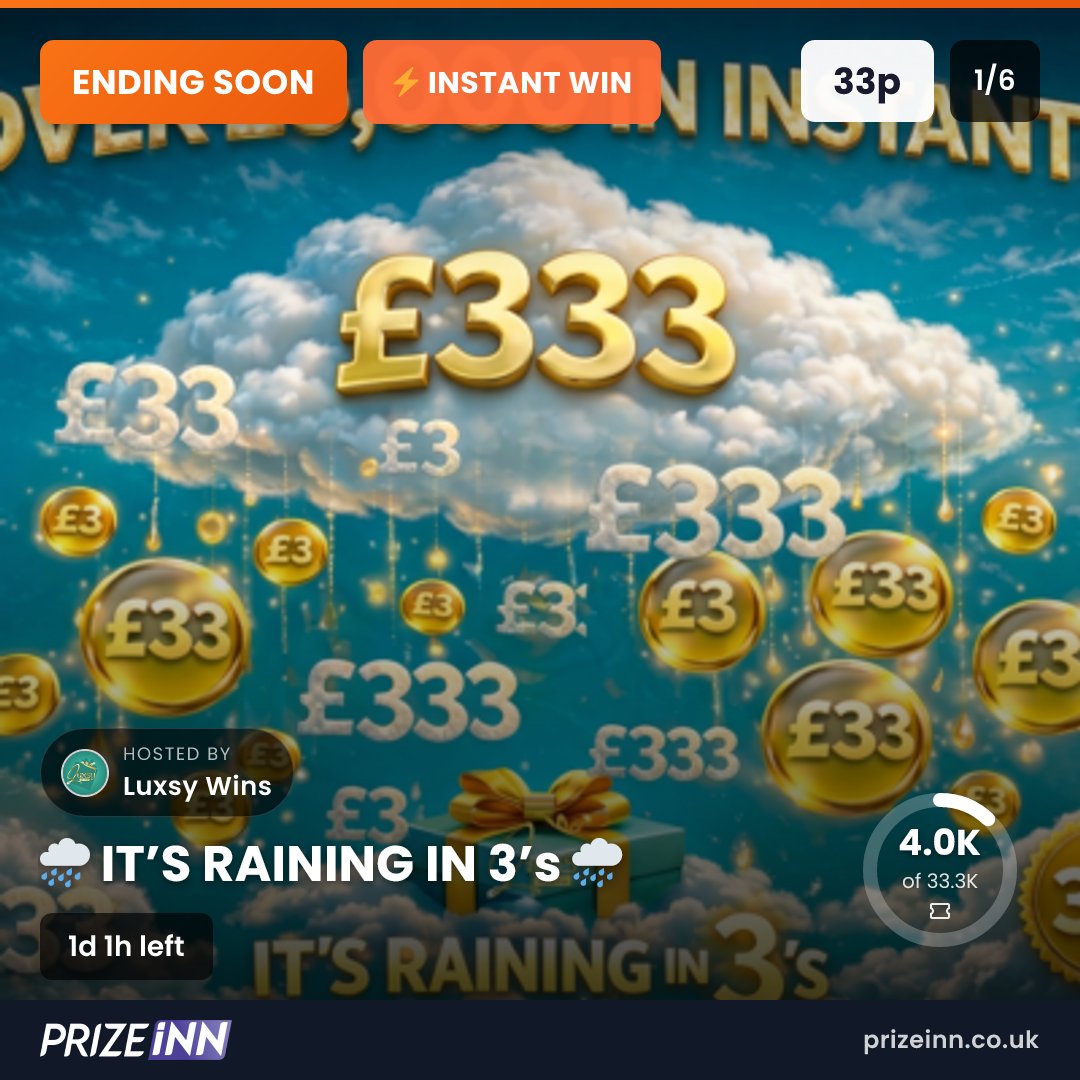 prizeinn's tweet image. ⏰ FINAL COUNTDOWN! 6 amazing competitions ending VERY SOON! ⚡

From £150 cash to LEGO sets &amp;amp; fishing gear - time's running out! ⏳

Don't miss these! Get your entries in NOW! 🏃‍♀️

go.prizeinn.co.uk/a0zOKS