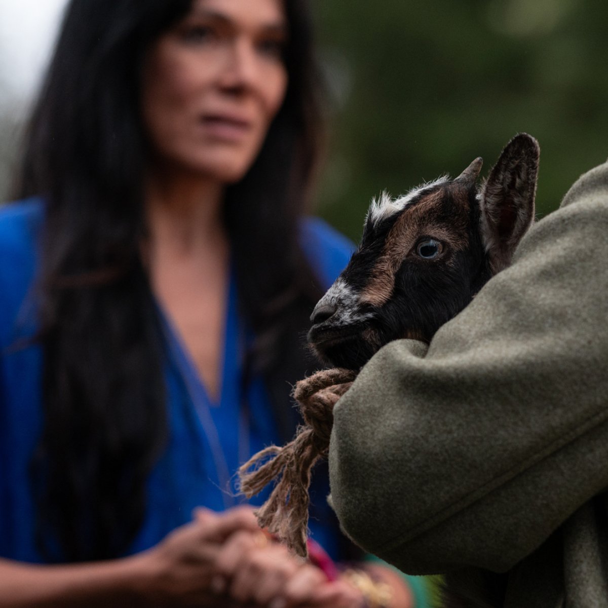 lottieshaunat's tweet image. lottie finding akilah when she was having a vision of her animals being dead, and then later in the adult timeline comforting shauna when she thought she'd have to kill a goat #hmm