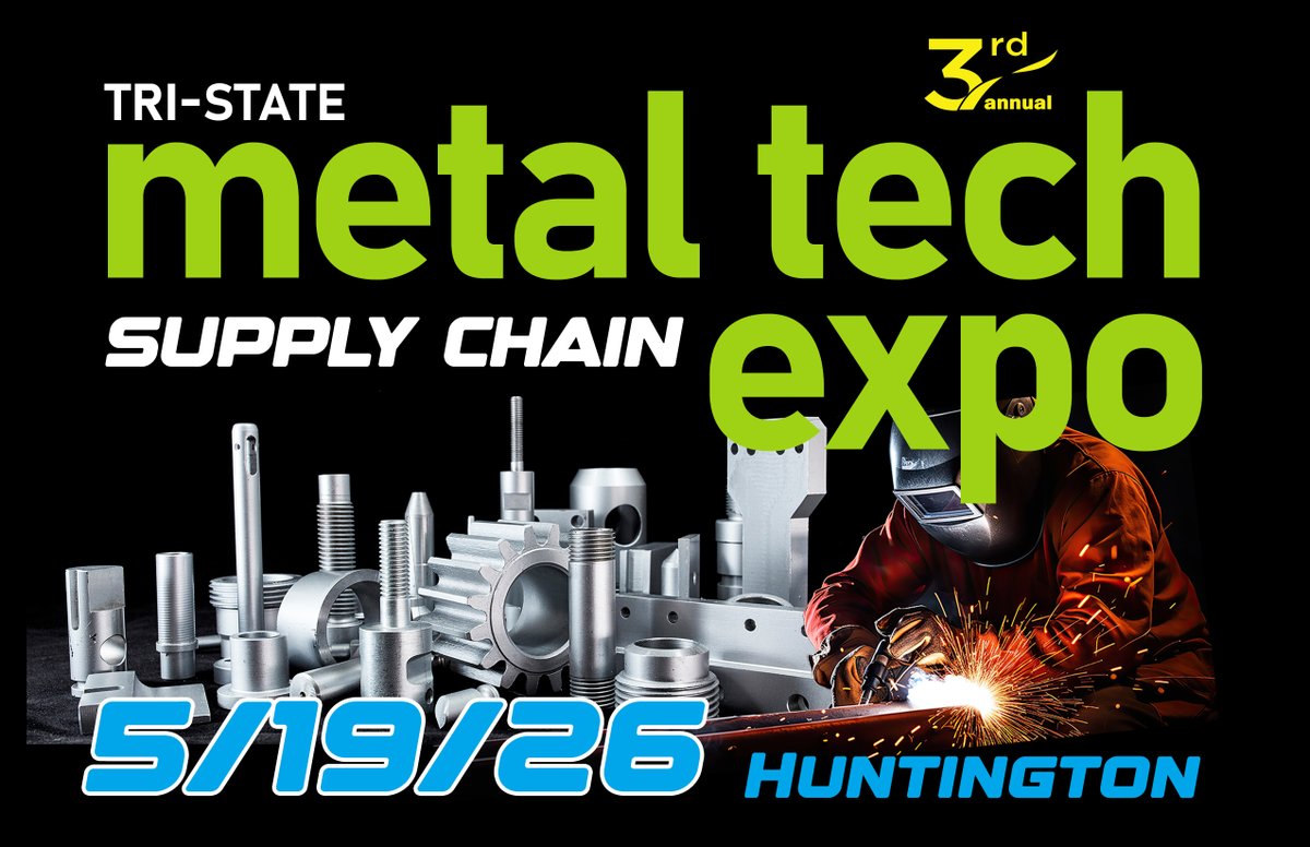 Opportunity calling! The Tri-State Metal Tech Supply Chain Expo, presented by MAMC and Advantage Valley, is THE place to connect with new suppliers and customers, expand your metalworking business, and learn about the latest tech and trends. Register at mfg.marshall.edu/26metaltech.