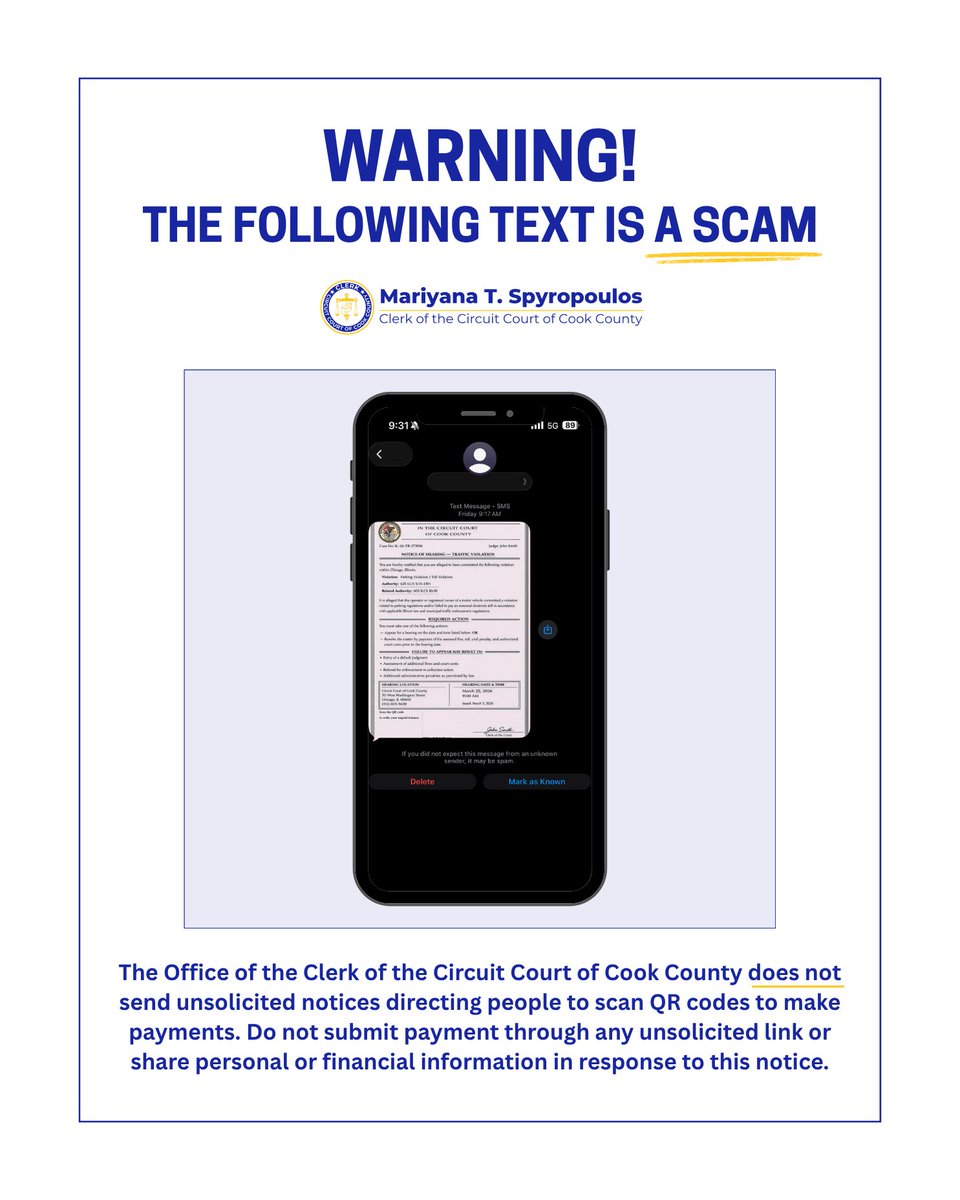 Clerk of the Circuit Court Mariyana T. Spyropoulos tweet media
