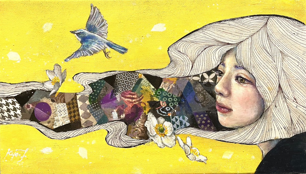 とうとう週末29日より、藤野今日子個展始まります！こつこつと準備してきた大小20点余りの作品を展示します。
春満載、カラフルな色彩の絵画をぜひご覧ください🙇‍♀️

藤野今日子　個展　~ただ、そこに在る~
　3/29~4/4  12：00~18：30
最終日17：00まで

#銀座中央ギャラリー第2