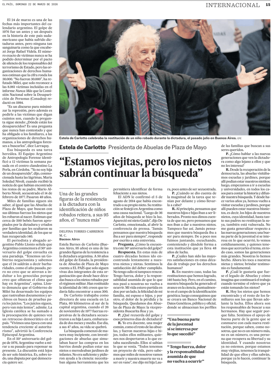 Abuelas de Plaza de Mayo tweet media