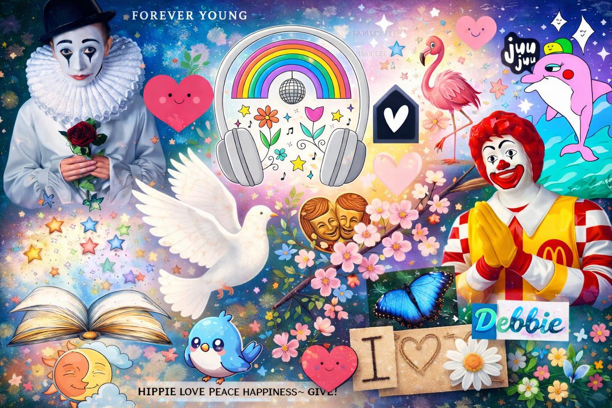 DebbieSchigt's tweet photo. Paint collage/ moodboard,
die ik vooraf gemaakt had
Puur ter inspiratie...
en voor de leuk ; )
& de andere is erna
met chat gpt gemaakt
#Fun #Moodboard
#TerInspiratie #Vooraf
#Creatief #SelfLOVE #Thema
#CreaBea #PaintCollage #ChatGPT
Made by moi #Debbie https://t.co/SPE9gZKoXb