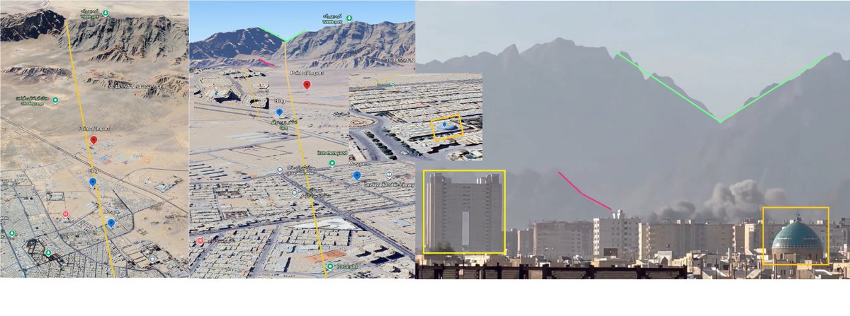 Digi_Cld_Surfer's tweet photo. @Vahid Video 1:
🌍Point of impact: 31.786533, 54.372264 [very rough grid]
📄Topic: First smoke plume is likely coming from Shahid Sadoughi Basic Combat Training Center.

@Vahid, thanks for the footage.
@ayatsubzero, thanks for the Geo.🤙

@GeoConfirmed https://t.co/7zPDdncDTJ