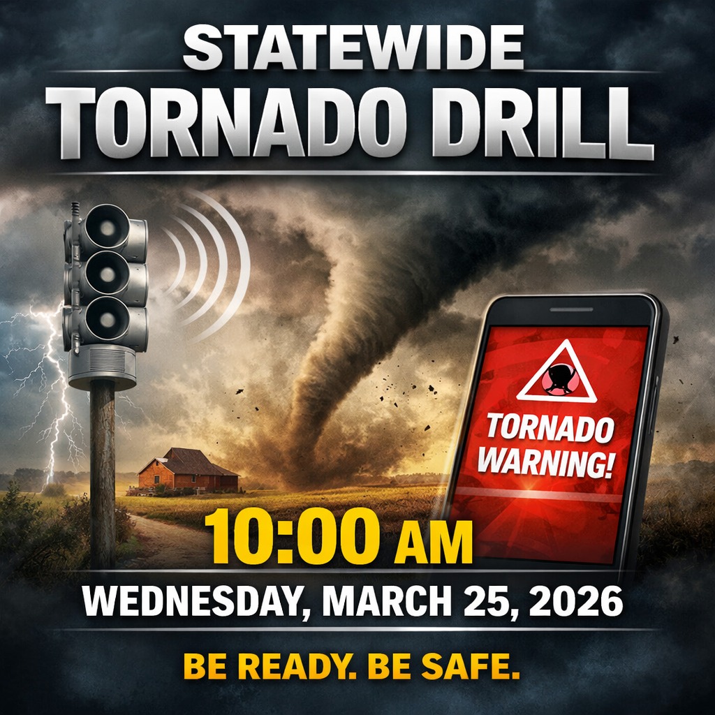 Severe Weather Awareness Week in Iowa is March 23-27. We encourage everyone to prepare &amp; review your severe weather plan for either your home or office. Whether it be severe thunderstorms, flash floods, or tornadoes, now is the time to ensure you are prepared for an emergency.