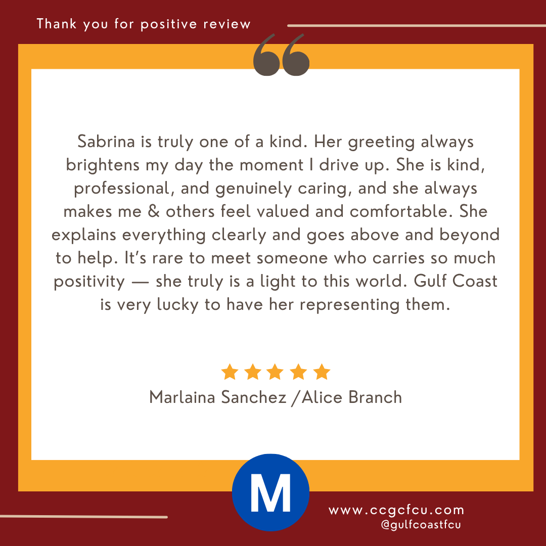 gulfcoastfcu's tweet image. 📷📷 Thank You, GCFCU Family! 📷📷

As we wrap up another week, we want to take a moment to thank our incredible members for your continued trust, support, and valuable feedback. 📷

#GCFCU #ThankYouMembers #MemberAppreciation #ExceptionalService #StrongerTogether