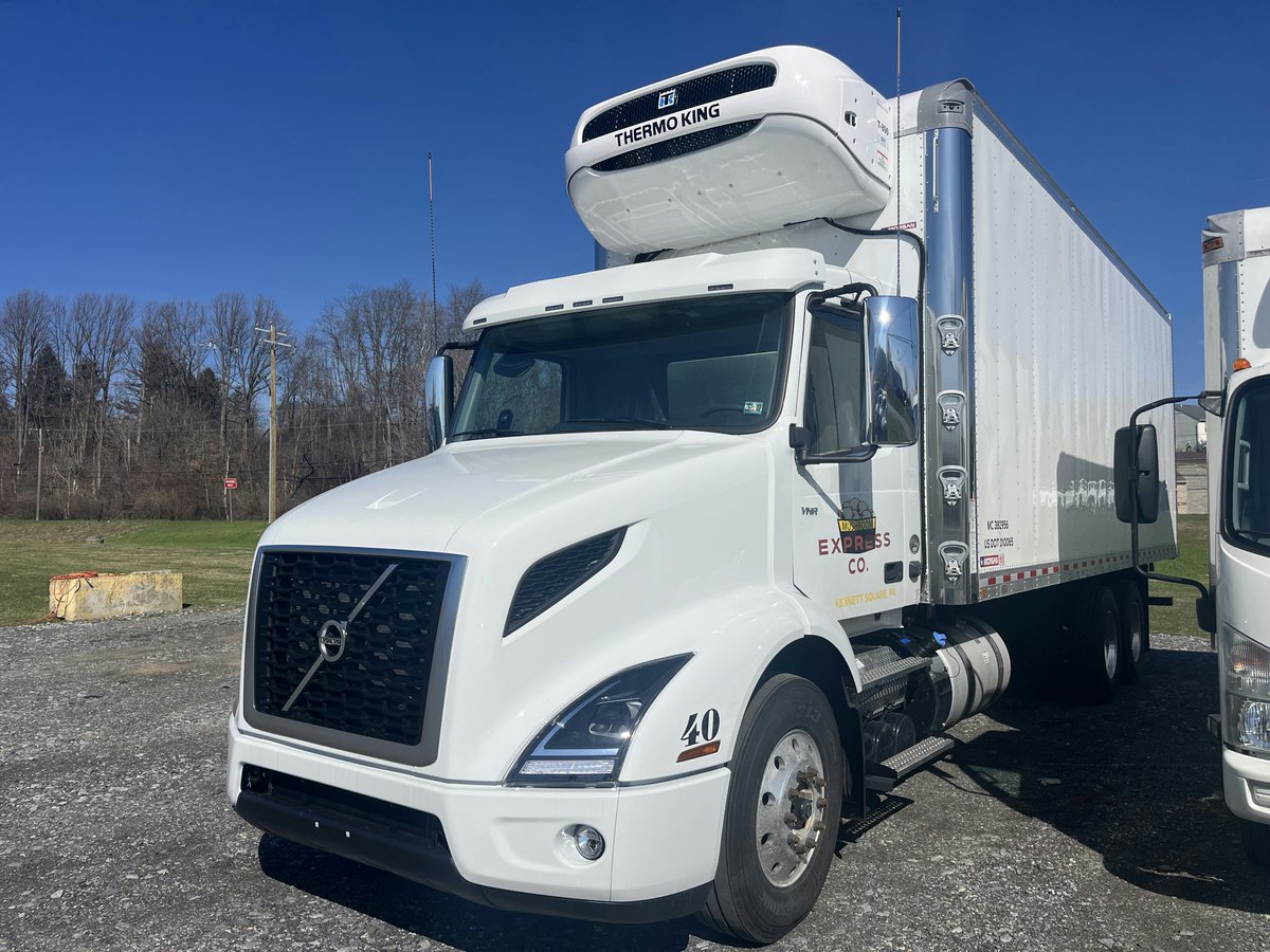 🍄 Special Delivery! Thanks to Keith at Mushroom Express in Kennett Square for taking delivery of a brand new Volvo VNR refrigerated straight truck! 

Contact Scott at Bergeys for any of your trucking needs - 484-888-2167
