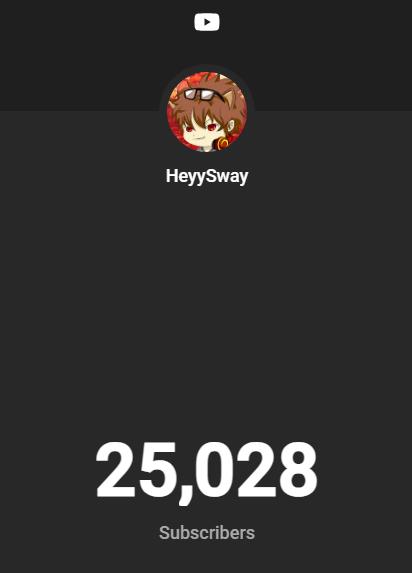 HeyySway's tweet image. Just hit 25k subscribes on my @YouTube account! Thanks for all the love and support! #gaming #youtube #smallyoutuber