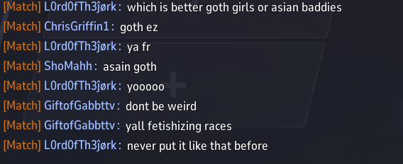 Gift__of__Gab's tweet photo. The amount of casual sexualization of women in game and in real life is ridiculous.  This is just one of so many instances in Marvel Rivals.  If I even mic, some dude is asking me to bark for him, like come on. https://t.co/Z1rTVoE6qs