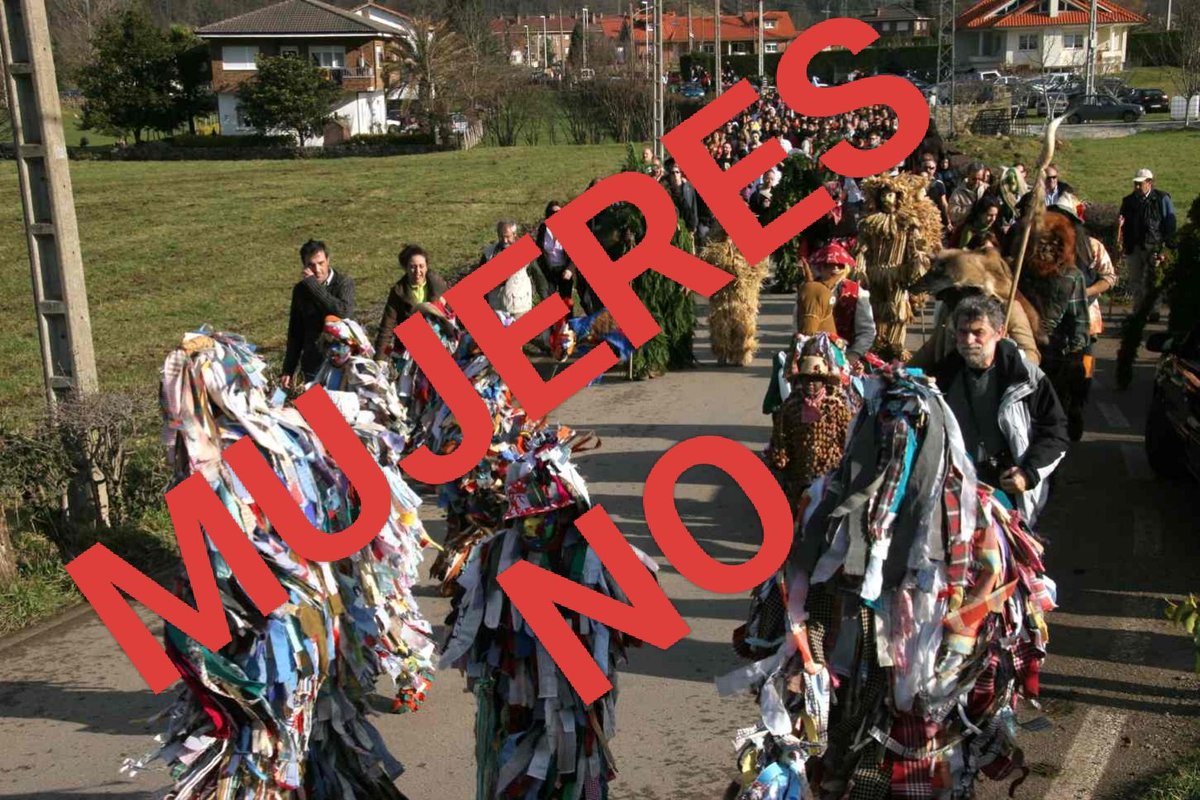 Me pregunto si el Gobierno de España, de la mano de <a href="/IgualdadGob/">Ministerio de Igualdad</a> y <a href="/minturgob/">Ministerio de Industria y Turismo</a>, va a revocar la declaración de Fiesta de Interés Turístico Nacional a La Vijanera (Silió), por no dejar participar a mujeres en su carnaval
Sí, sí. En 2026 y así estamos.