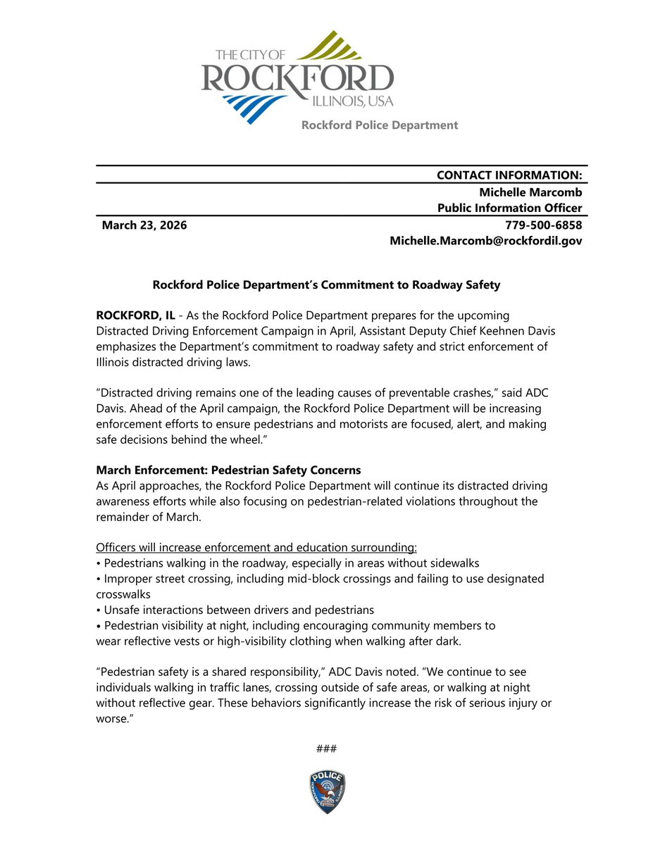 Rockford Police Department tweet media