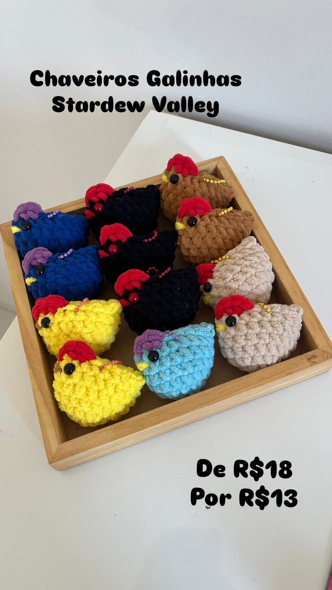geekatelie's tweet photo. Chaveiro Galinhas Stardew

De R$18
Por R$13 https://t.co/dbJ22qr1HQ