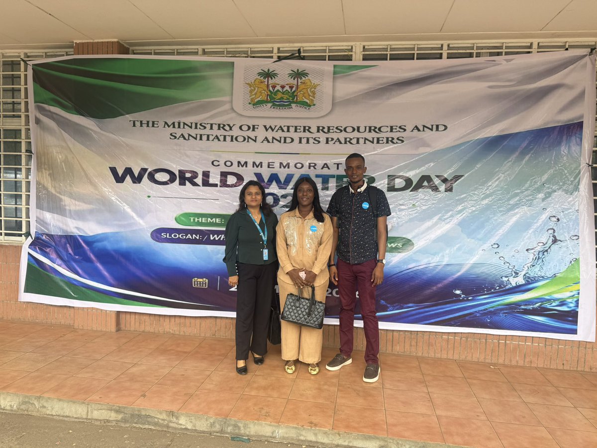 bmvajpai's tweet photo. At #WorldWaterDay2026, reaffirming @UNICEFSL commitment 🇸🇱                                                   From climate-resilient water systems to strengthening system, our focus is on sustainable impact. 

Because where water flows, equality grows. Thanks to 
@Irish_Aid https://t.co/C7awZQc54U