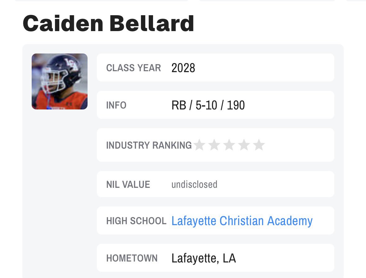 CaidenBellard's tweet photo. Just means i got more work to do! Ima get mines soon i promise 🙏🏾💯
@samspiegs @ChadSimmons_ @Rivals @Ck2Sports @MikeRoach247 @4thQuarterM7v7 @CoachJuiceDixon https://t.co/cTwJen2SOV