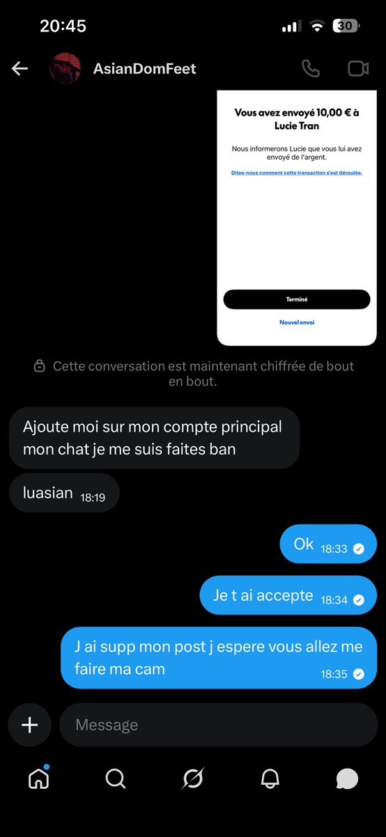 La @asiandomfeet arnaque , son snap c est luasian