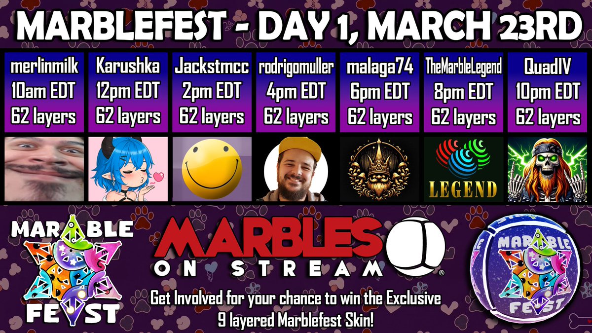 Malaga_gk74's tweet photo. In two hours, I'll be hosting a segment in MarbleFest season 67! Hope to see you all there!
#marblesonstream #twitchevents #marblefest #twich https://t.co/uvKzzSbMTG