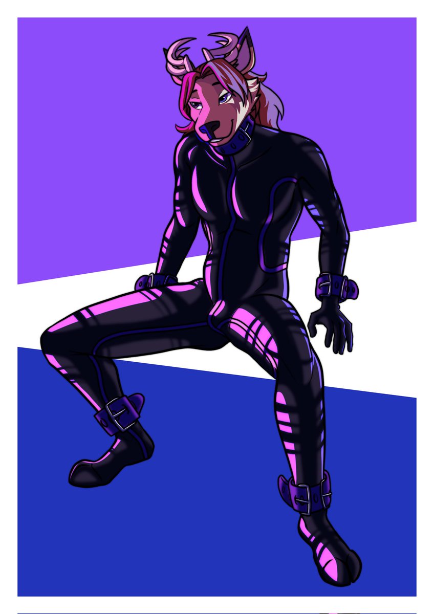 BettrKnownAsYan's tweet photo. With a testing subject needed for the latest YCH, I took Kyon and put him in a rubber suit, what do you think? 🐾 
YCH slots still available! Feel free to DM me to claim
#furry #furryart #YCH #NSFW https://t.co/UqAtR80i4j
