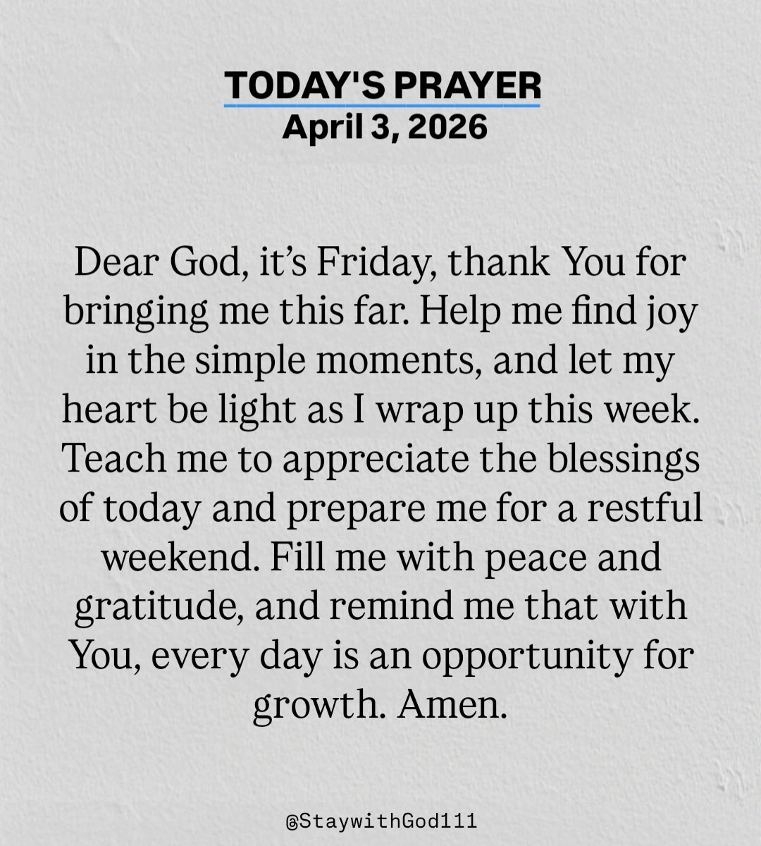 Stay with God tweet media