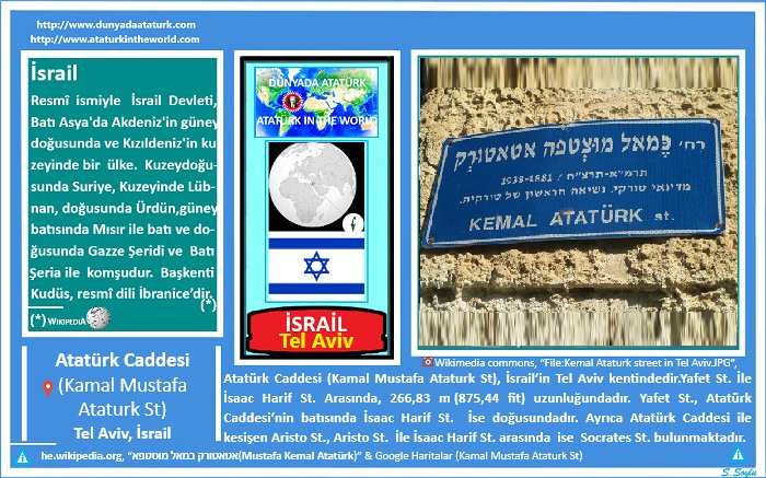 İsrailde cadde sokaklarda neden theodor Herzl değilde M kemal isimleri verilmiş neden Theodor Herzl heykeli değilde M kemalin heykeli dikilmiş 
 kemalistler mantıklı bi açıklama yapsın da öğrenelim