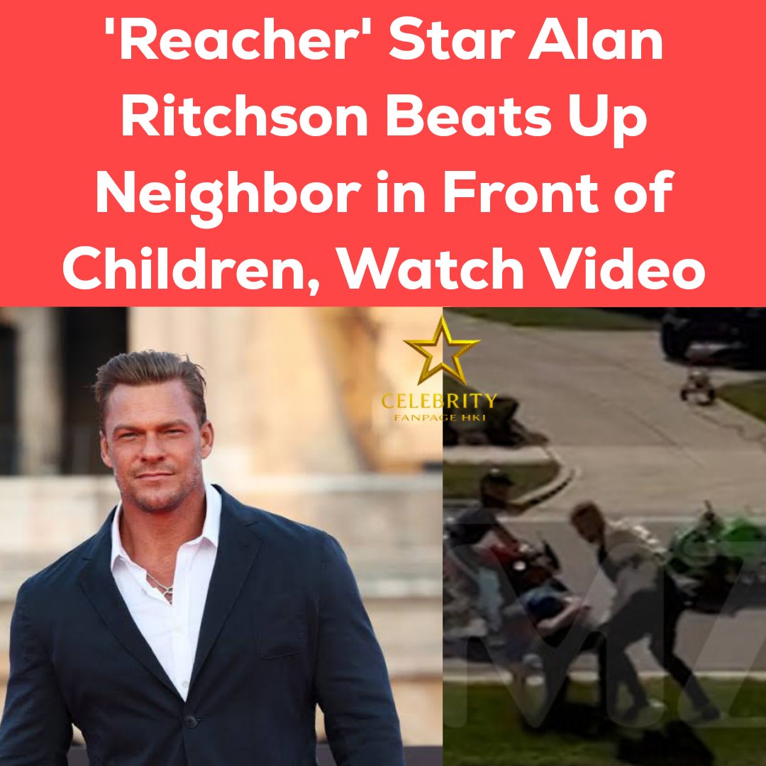 celebrityhki's tweet image. "#Reacher" star #AlanRitchson might have thought he was still shooting an episode of his popular show Sunday ... because we have video of him beating the hell out of a neighbor in Tennessee.