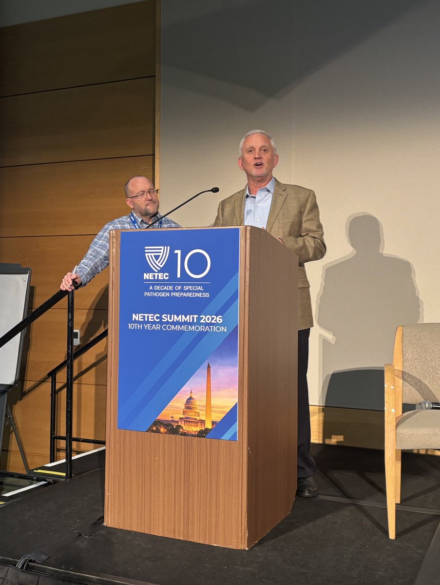 SRDRSRegion4's tweet photo. At the NETEC Summit, SRDRS team members Dr. Alex Isakov and Keith Wages engaged in forward‑looking discussions on the next decade of preparedness, emphasizing stronger partnerships, workforce support, and building sustainable systems. #10YearsReady #NETEC10 https://t.co/p1ekjHTiFy