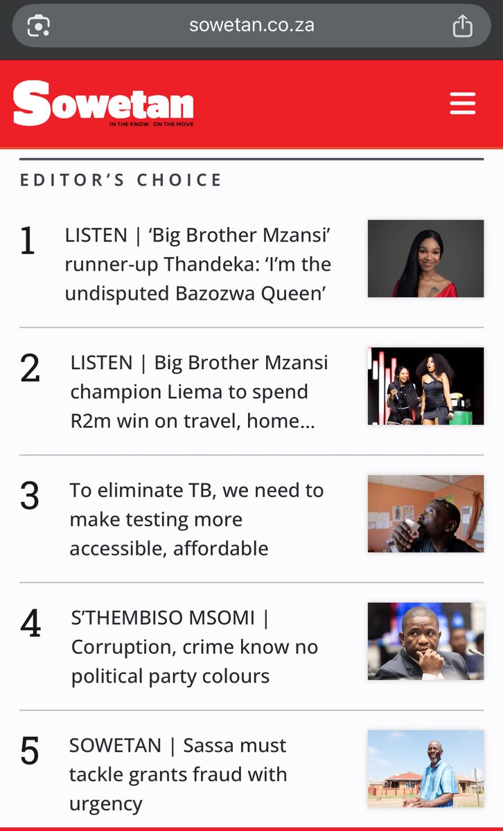 She is bigger than the winner! 

THANDEKA QUEEN OF BAZOZWA
THANDEKA OUR WINNER
#ThandekaTshabalala 
#ThandekaMillions