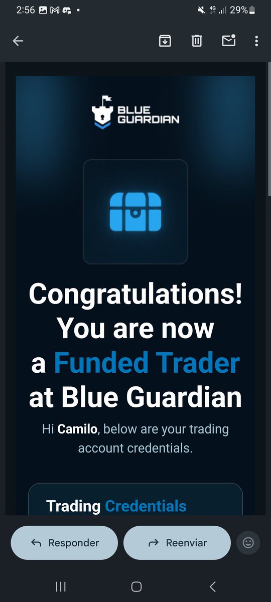 4LTrade's tweet photo. Now im funded trader of @BlueGuardiancom https://t.co/8MlMc0bR2n