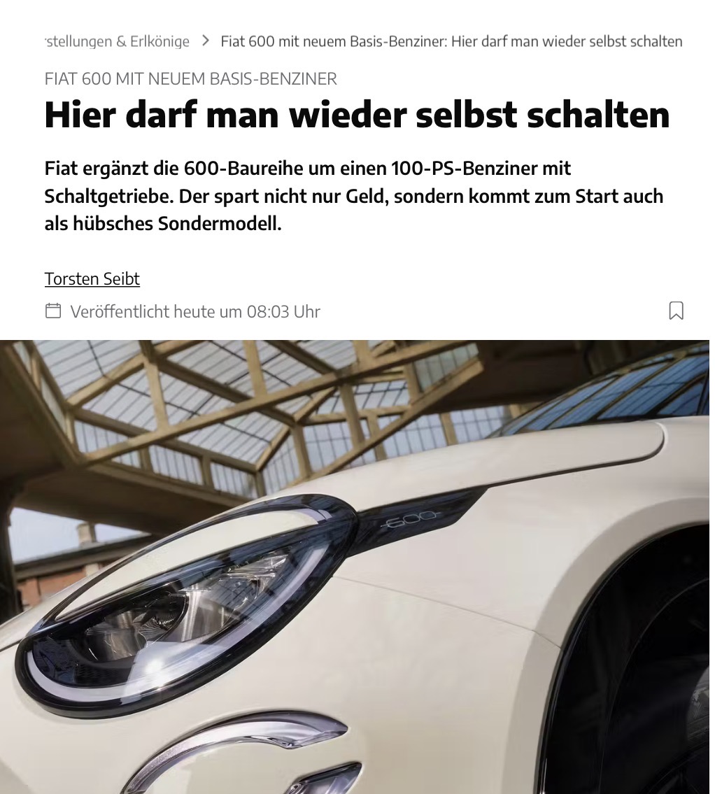 Journalismus am Limit 🤡
Hier darf man wieder selbst den Farbfilm einlegen..
Hier darf man wieder selbst das Faxpapier einlegen..
auto-motor-und-sport.de/neuheiten/fiat…