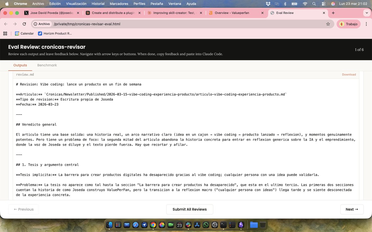 josedapoveda's tweet photo. A medida que profundizo en las Skills veo la potencia real de lo que tengo delante. A partir de este artículo he conseguido integrar los Evals en mis workflows, así puedo entender si mis Skills funcionan como se supone que deben hacerlo y si realmente aportan valor.
https://t.co/BymRoslhX9