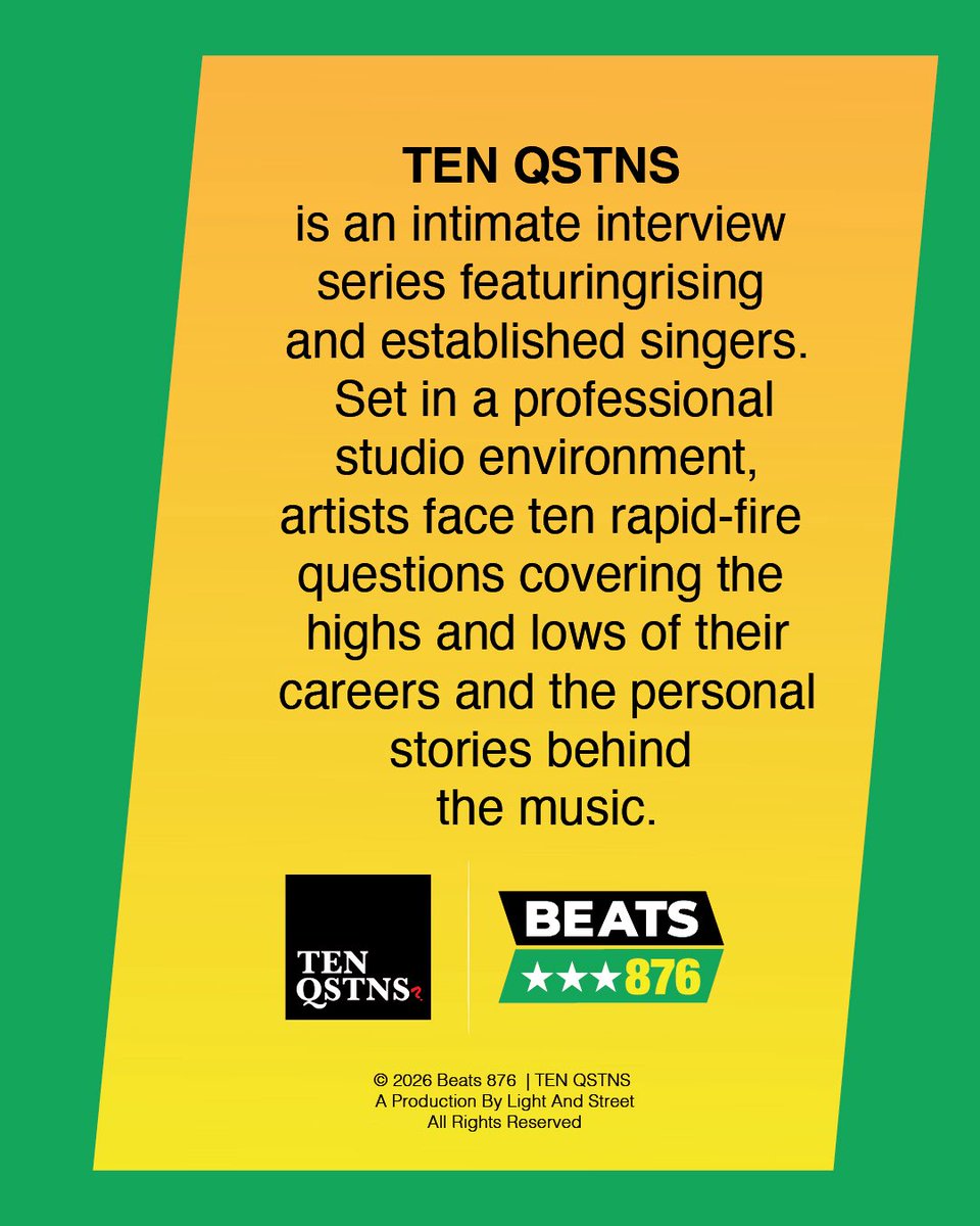 BEATS8760's tweet photo. You are officially invited to be part of the premiere of our new interview series, TEN QSTNS.

MARCH 23 | 4PM EST

Our very first guest is none other than the one and only rising newcomer to the R&amp;B scene, @nisouworld. 

https://t.co/P9Fleo2Nqs

#beats876 #tenqstns https://t.co/3OuJY1SiuB