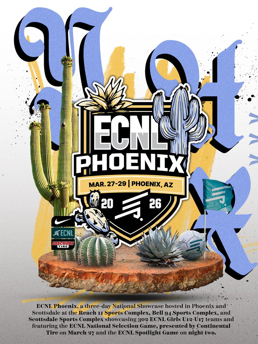 ECNLgirls's tweet photo. The desert awaits 🌵
#ECNLPHX https://t.co/LAqcZBogUQ