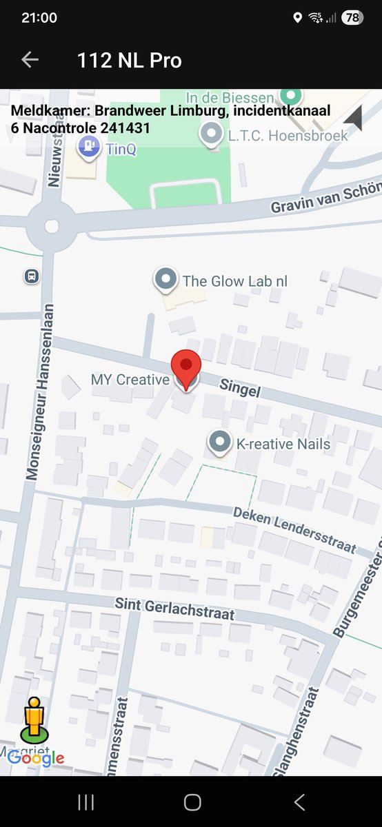 Nacontrole brand in Hoensbroek