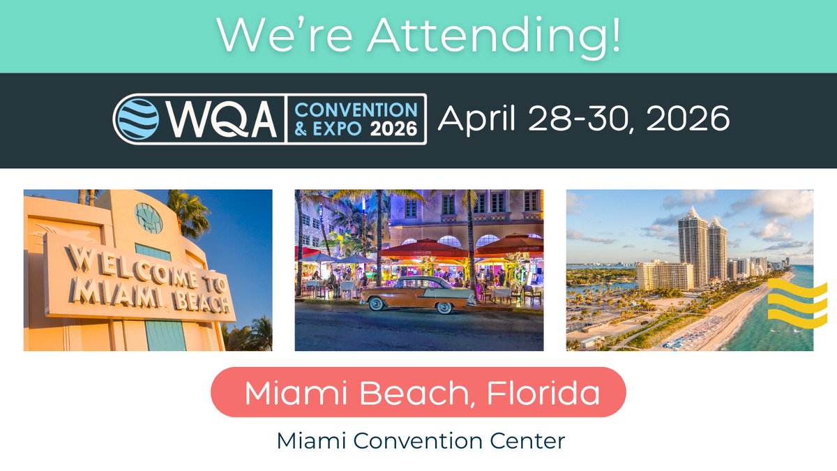 Advantage_Route's tweet photo. We’re are heading to the 2026 WQA Convention &amp; Expo in Miami next month. Reach out to our team if plan to attend.  
https://t.co/ZtImkgcLUT

#WQA2026 #WaterTreatment #Software #RouteManagement #RouteAccounting #AdvantageRoute https://t.co/xzdxEwmMnt