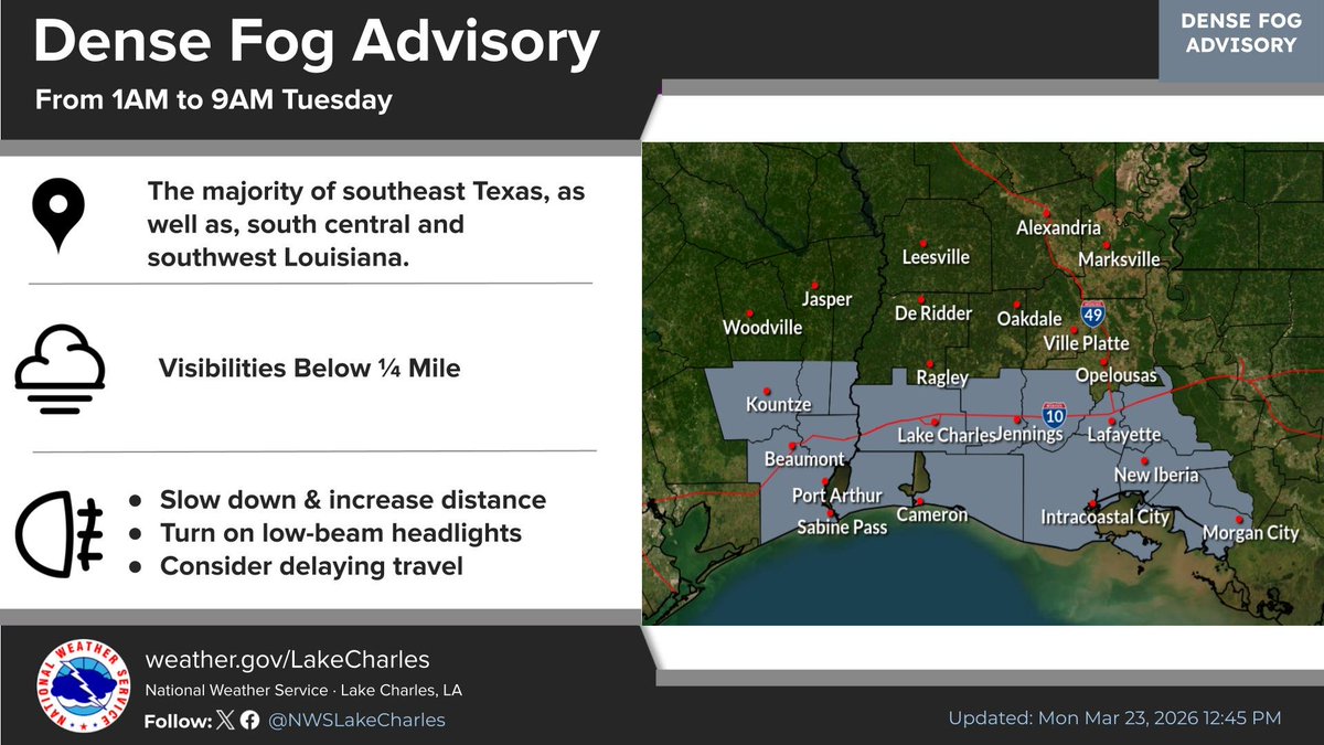 NWS Lake Charles tweet media