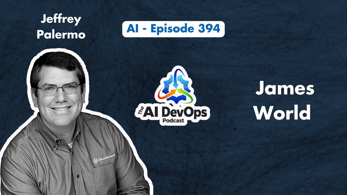 ClearMeasure's tweet photo. In this AI DevOps Podcast episode, AI with James World.

https://t.co/TLjoS72EY2

• Spec-driven AI development
• Context management matters
• Strong testing ensures quality

#AIDevOps #SoftwareDevelopment #DevOpsAI https://t.co/ITMuq0OnTh