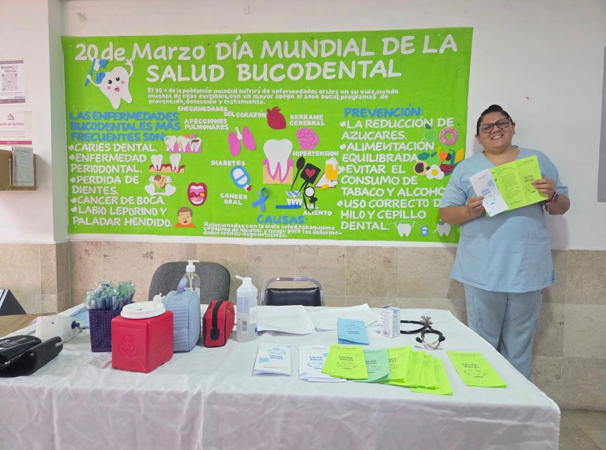 🌍✨ En el marco del  #DíaMundialDeLaSaludBucodental la CMFE de #Cuernavaca recordamos que una sonrisa sana es bienestar para todo el cuerpo.  

💙 Cepíllate después de cada comida  
🌿 Usa hilo dental  
🔎 Acude a tus revisiones  

¡Un hábito diario puede marcar la diferencia!