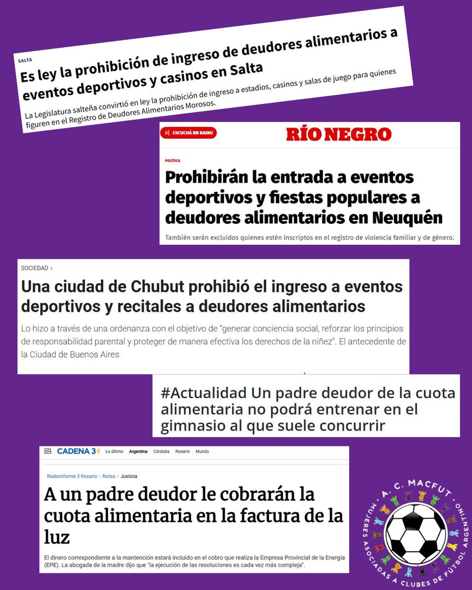 MACFUT's tweet photo. #LunesVioleta

Hablemos de "Deudores Alimentarios"

🔹El derecho a los alimentos protege los derechos humanos de niñas, niños y adolescentes.

🔹Las nuevas herramientas de la justicia argentina frente a los deudores son innovadoras. 

#Macfut https://t.co/Fn2QWJ6q8M