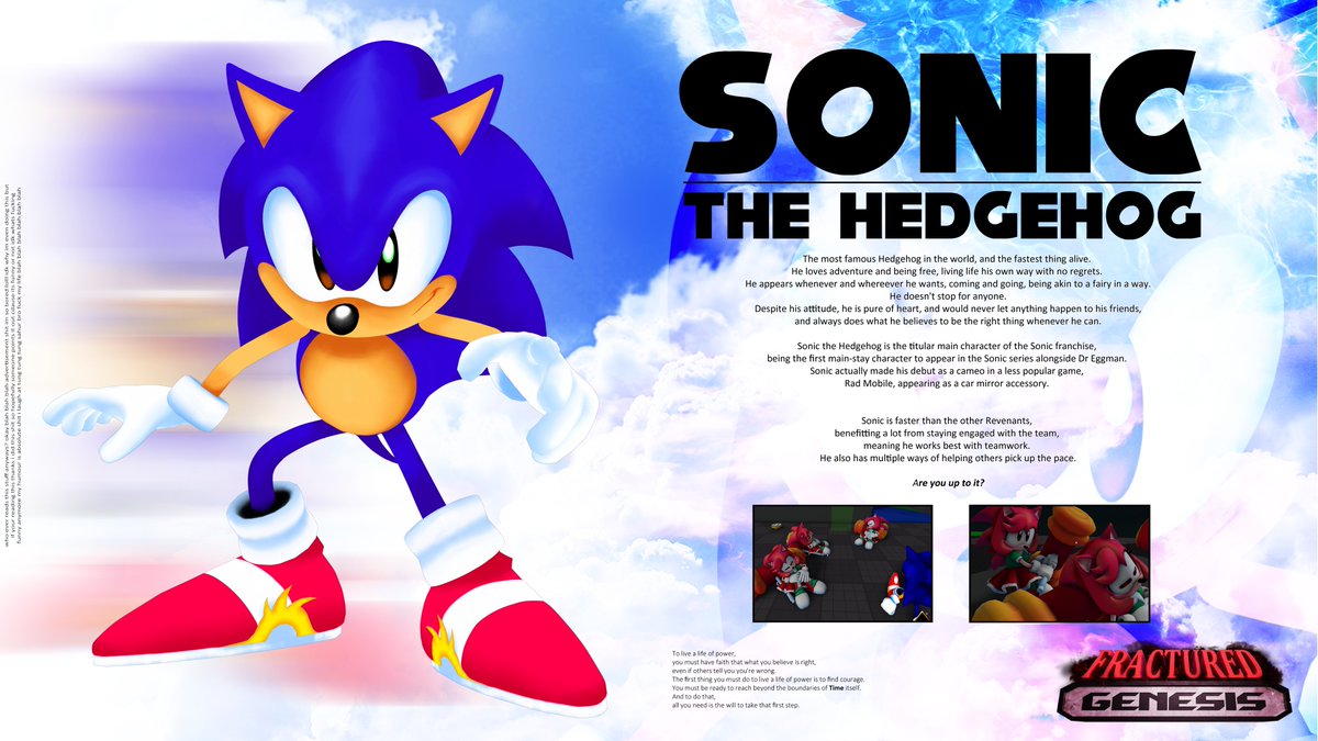 PLAYABLE REVENANT: 
SONIC THE HEDGEHOG

#liljimbobswrath #fracturedgenesis