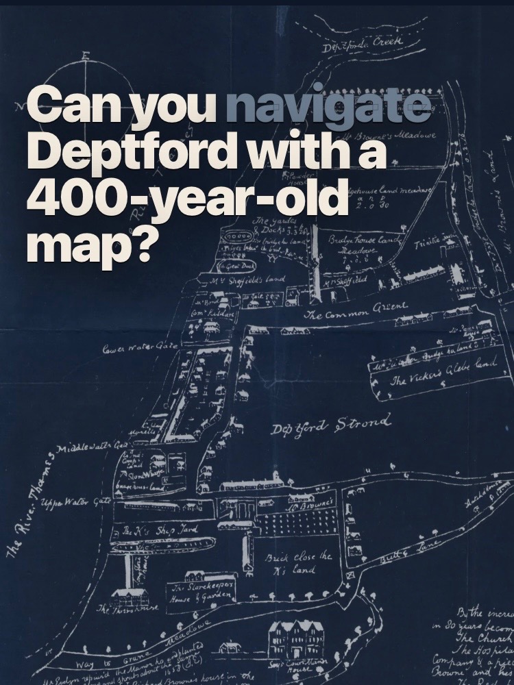 metkere's tweet photo. Can you navigate Deptford with a 400-year-old map? My new piece looks at the earliest detailed map of Deptford, drawn in 1623, and traces what four centuries of demolition, rebuilding and neglect failed to erase: the street plan. 

https://t.co/rQc9uQLqB9 https://t.co/ceyHSEZcAG