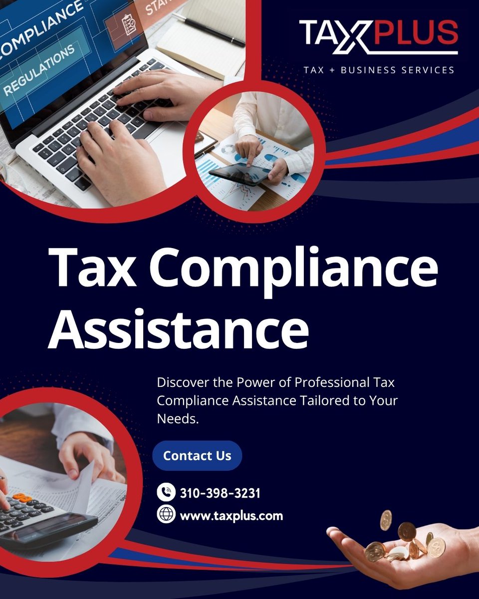 TaxPlusCA's tweet photo. Our team is here to help you avoid penalties, stay organized, and plan ahead with confidence. 

Contact TaxPlus today for a free consultation and learn how we can support your tax compliance needs: https://t.co/7qEcLYl2A2

#taxes #taxseason #taxplanning #taxcompliance https://t.co/XagEIJX8p8