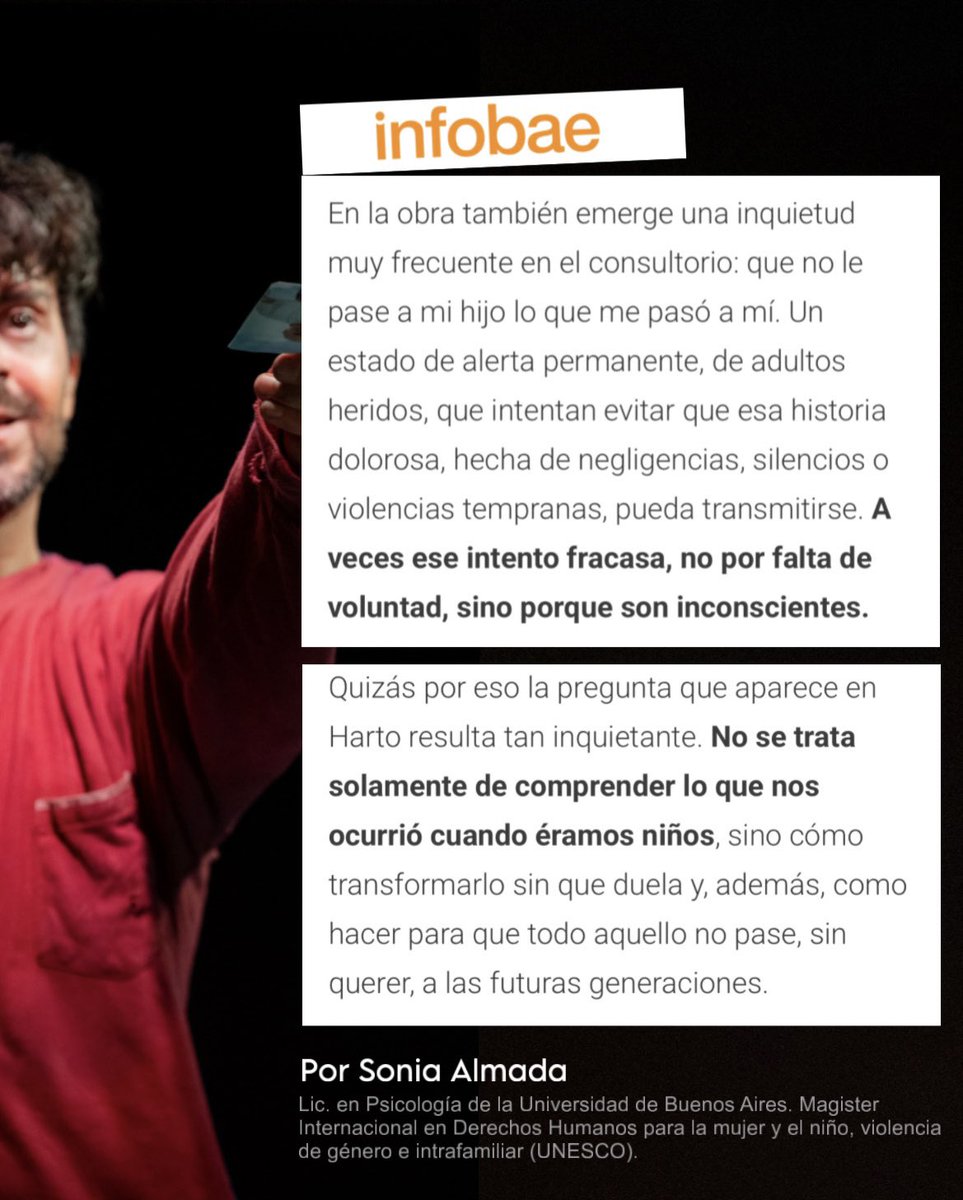 Harto / Obra de teatro tweet media