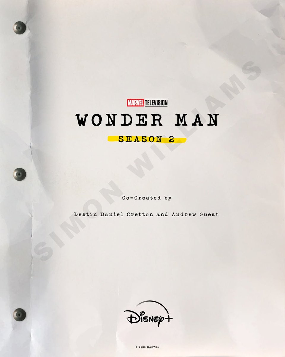 TavernaMarvel's tweet image. 🚨'WONDER MAN' é oficialmente renovada para a 2ª temporada.