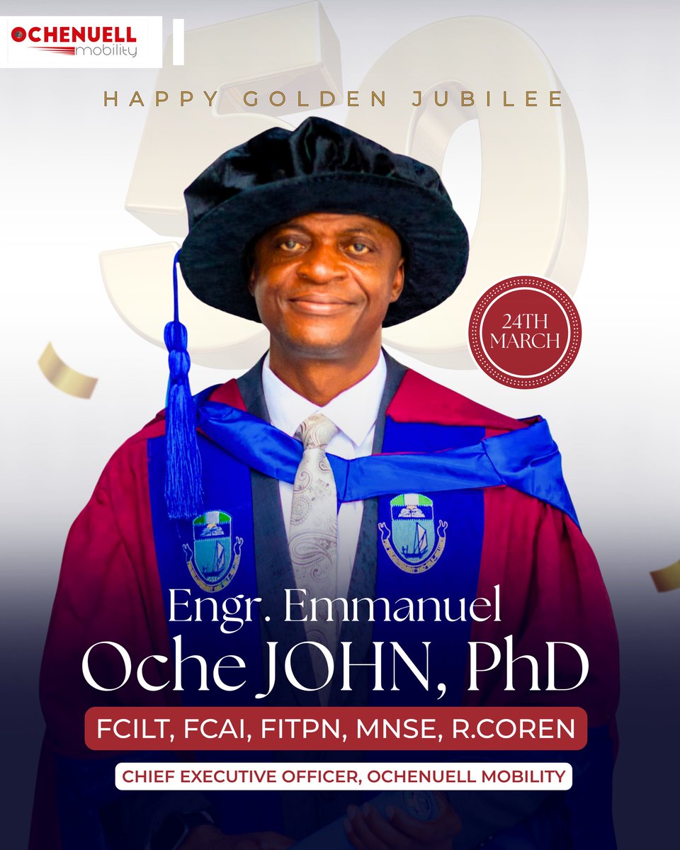 ochenuel's tweet photo. Join us in celebrating our CEO @emmanuel_john24 as he clocks the golden age today. Congratulations 🎉 @TUMInitiative @UNHABITAT @UNEP @UN_RSF @EASSTransport @SLOCATOfficial @giztransport @OpenStreetsAbuj @SUMCourseAbuja @ANWAC_africa @stassuganda @SusTranAfrica @OpenStreetsCT https://t.co/3IuQRgAcWx