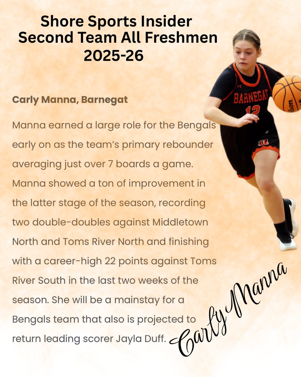 Congratulations #LadyBengal Carly Manna Second Team All Freshmen! <a href="/carlymanna1/">Carly Manna</a>