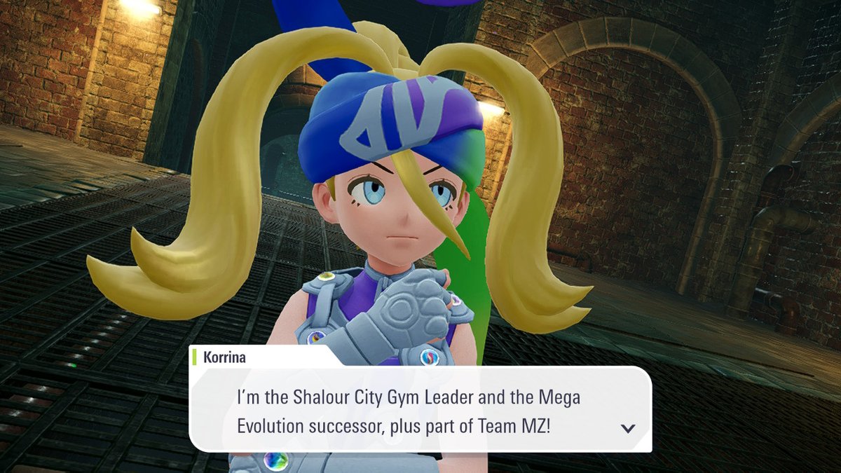 Korrina is still the Shalour City Gym Leader 

#PokemonlegendsZA #Pokemon