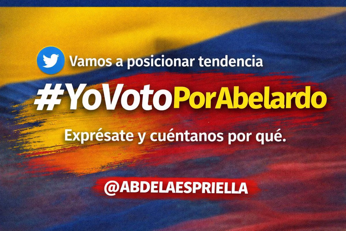 #YoVotoPorAbelardo
Amigo Abelardista a partir de hoy uds no son mis amigos de X, son mis hermanos patriotas los que defendemos de verdad nuestro país #FirmePorLaPatria