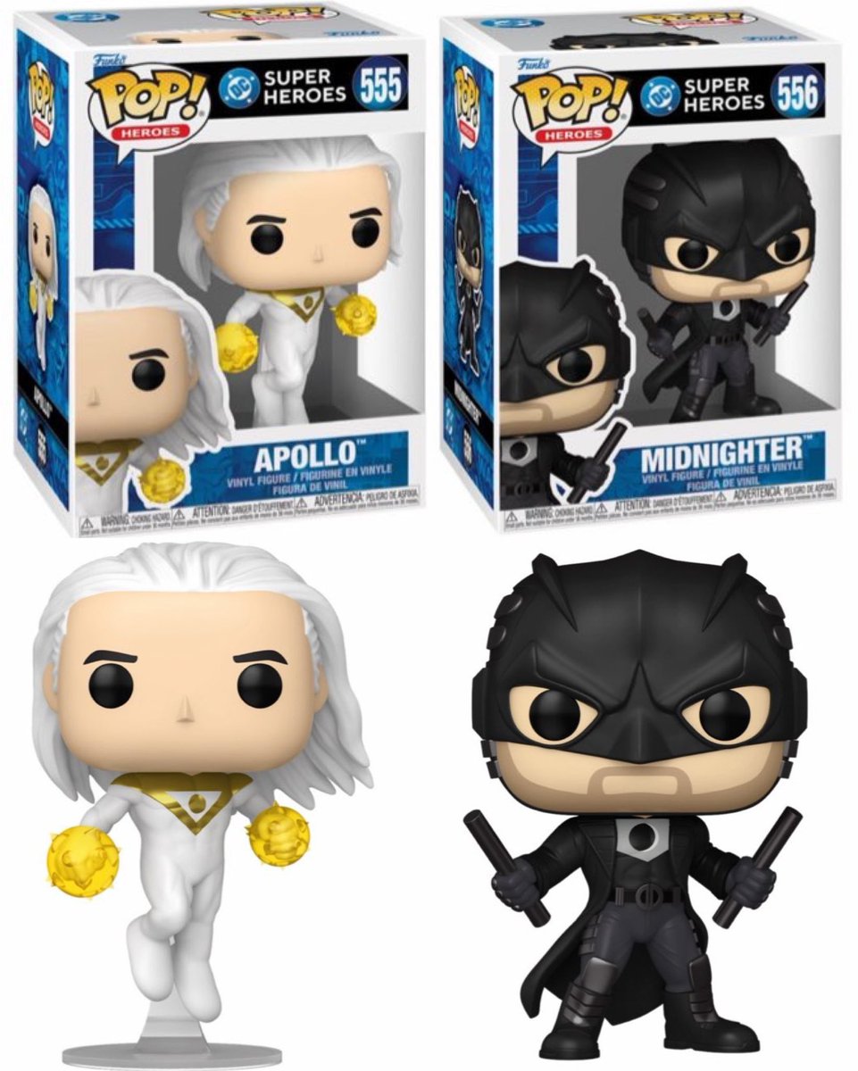FunkoPOPsNews's tweet photo. First look! DC’s Midnighter and Apollo Funko POPs! Dropping at the links below .. this Wednesday, 9AM PT!

   EE ~ https://t.co/uflMkESsbR
   Amzn ~ https://t.co/Vzg9qRYUyr
   FS ~ https://t.co/5cKlIPvQZg

#Ad #DC #Midnighter #Apollo #FunkoPOPNews #Funko #FunkoPOP https://t.co/eNy4qsaHVh