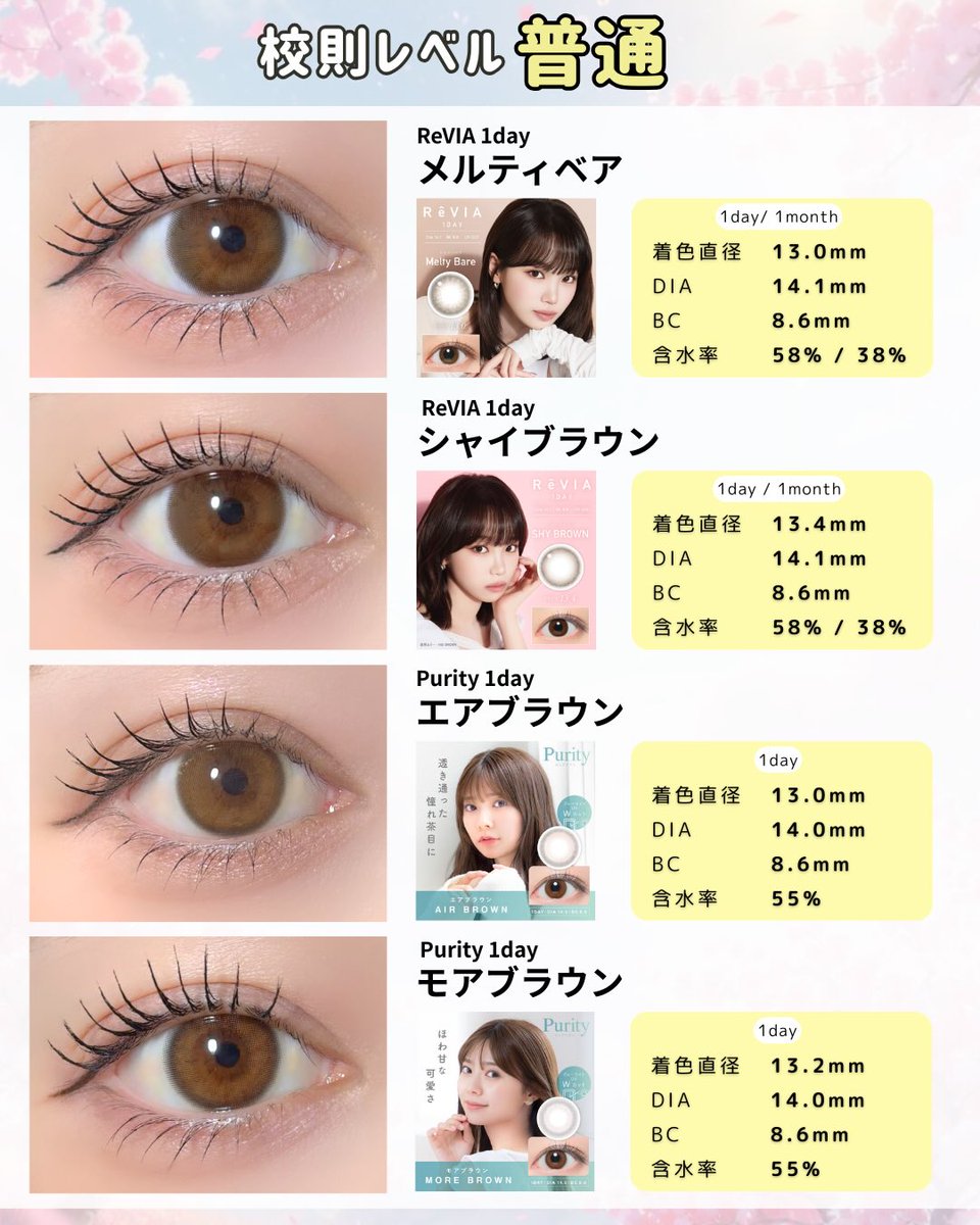 candymagic_info's tweet photo. 校則レベル別!入学式カラコン🏫🌸
#キャンマジ #candymagic #学校カラコン #裸眼風カラコン #ナチュラルカラコン https://t.co/bCQpxwhy0M