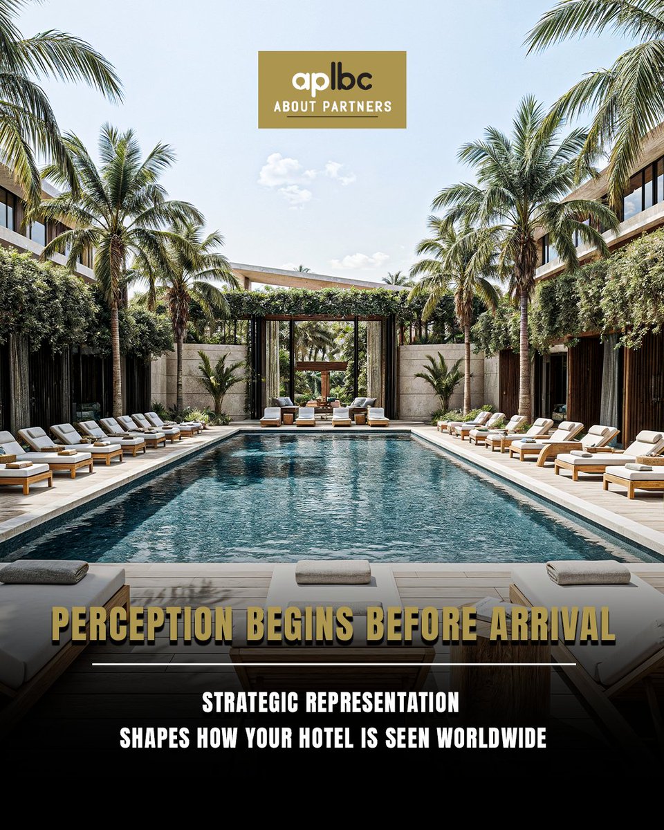 AplbcGlobal's tweet photo. How your hotel is perceived globally starts long before guests arrive. That’s where strategic representation matters.
https://t.co/VcaJM4jHkO 
#APLBC #HotelPartners #GlobalPositioning https://t.co/AgXwfLq5vT