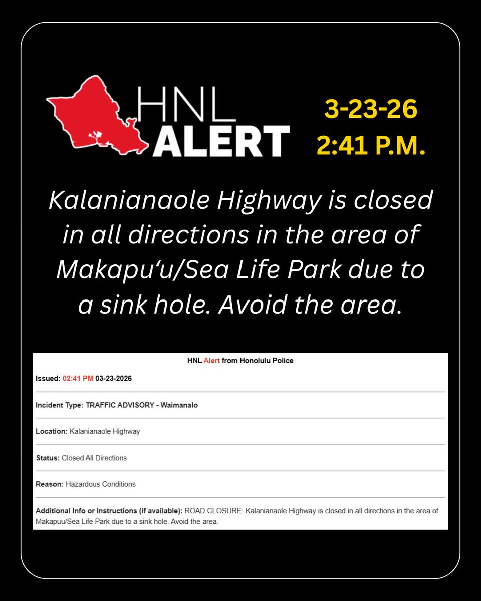 Honolulu Police tweet media